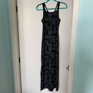 Strappy butterfly maxi dress